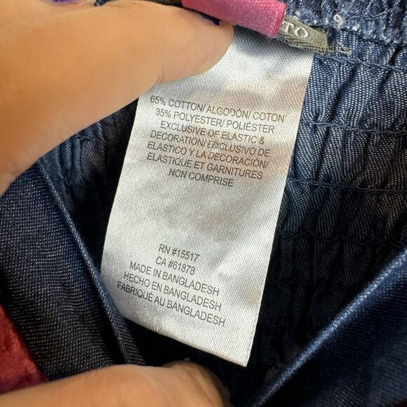 Vince Camuto NWT Girls Toddler 4T Denim Pant Jumper Sleeveless Overall Smock - Picture 7 of 7